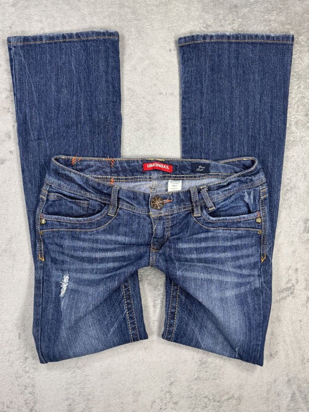 Vintage Y2K Unionbay Ultra Low Rise Bootcut Jeans Womens 11 Western Grunge